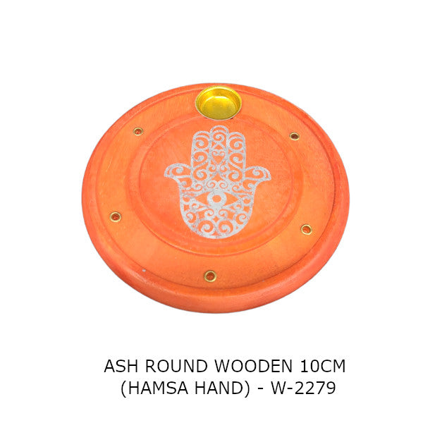 Wooden Hamsa Hand Incense Holder