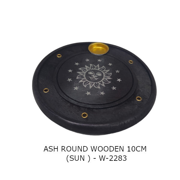 Wooden Sun Incense Holder