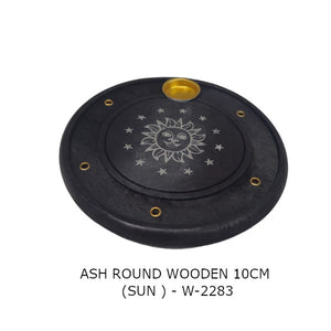 Wooden Sun Incense Holder