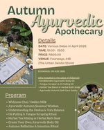 Autumn Ayurvedic Apothecary Workshop