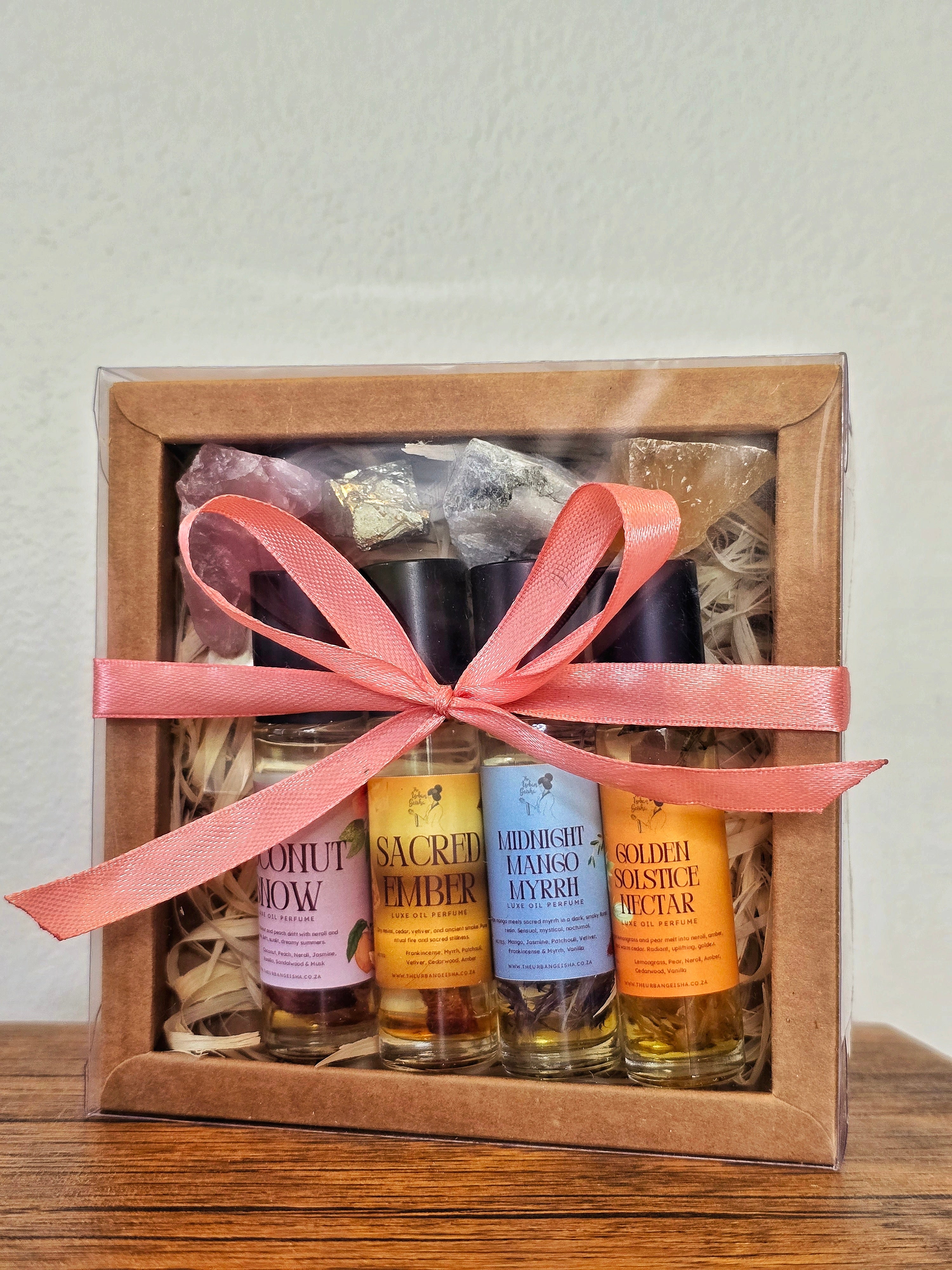 Festive Collection: Oil Perfume & Crystal Gift Set – The Urban Geisha