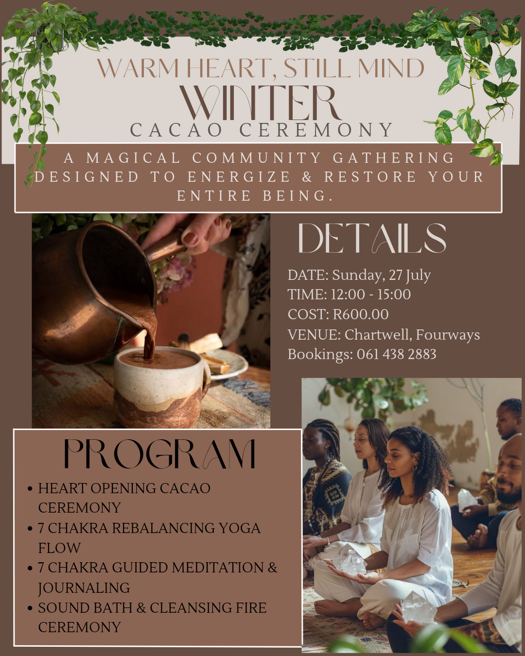 Warm Heart, Still Mind: Cacao Ceremony