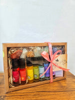 7 Chakras: Oil Perfume & Crystal Gift Set
