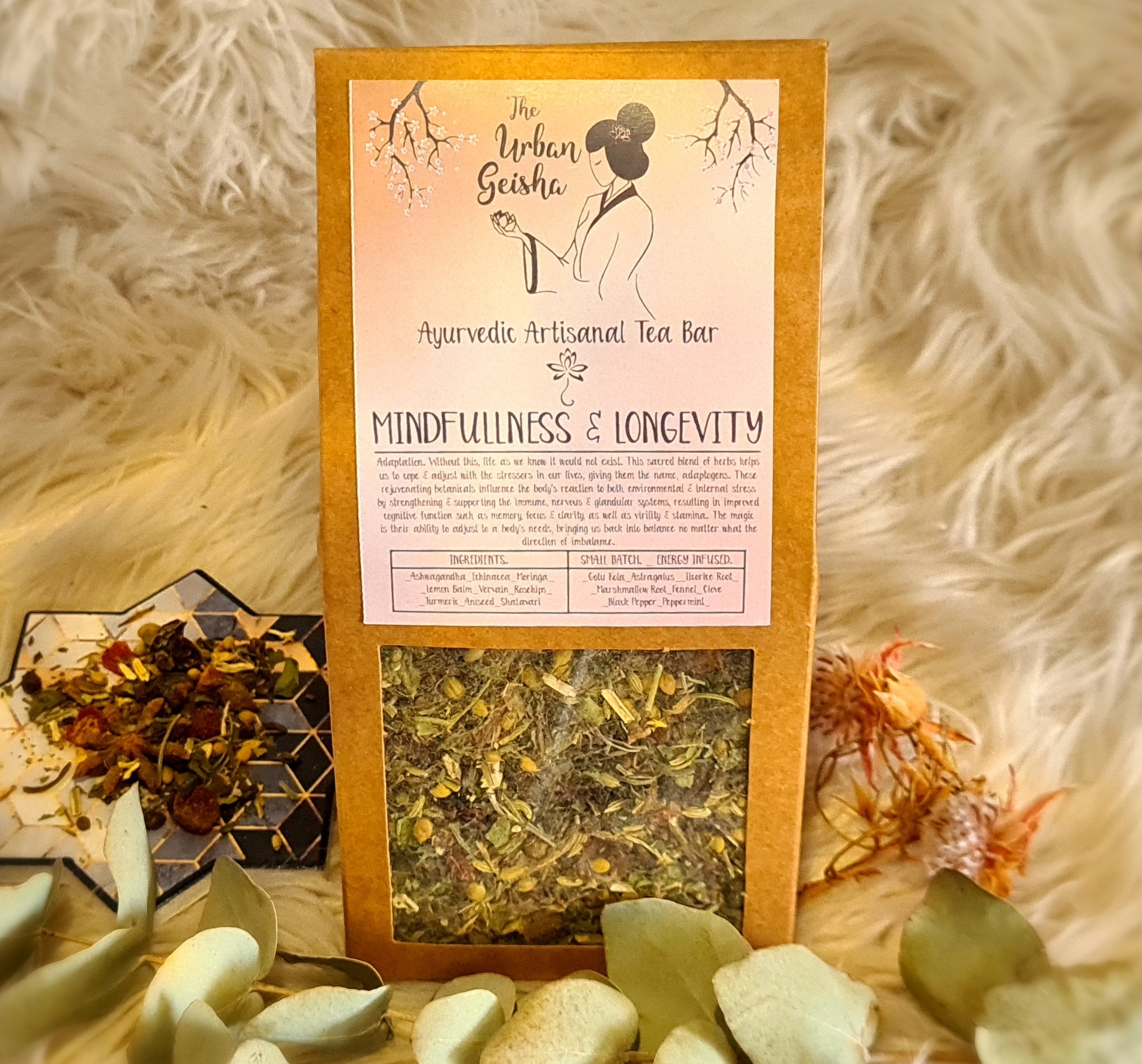 Minfullness & Longevity Ayurvedic Tea - Adaptogenic Blend