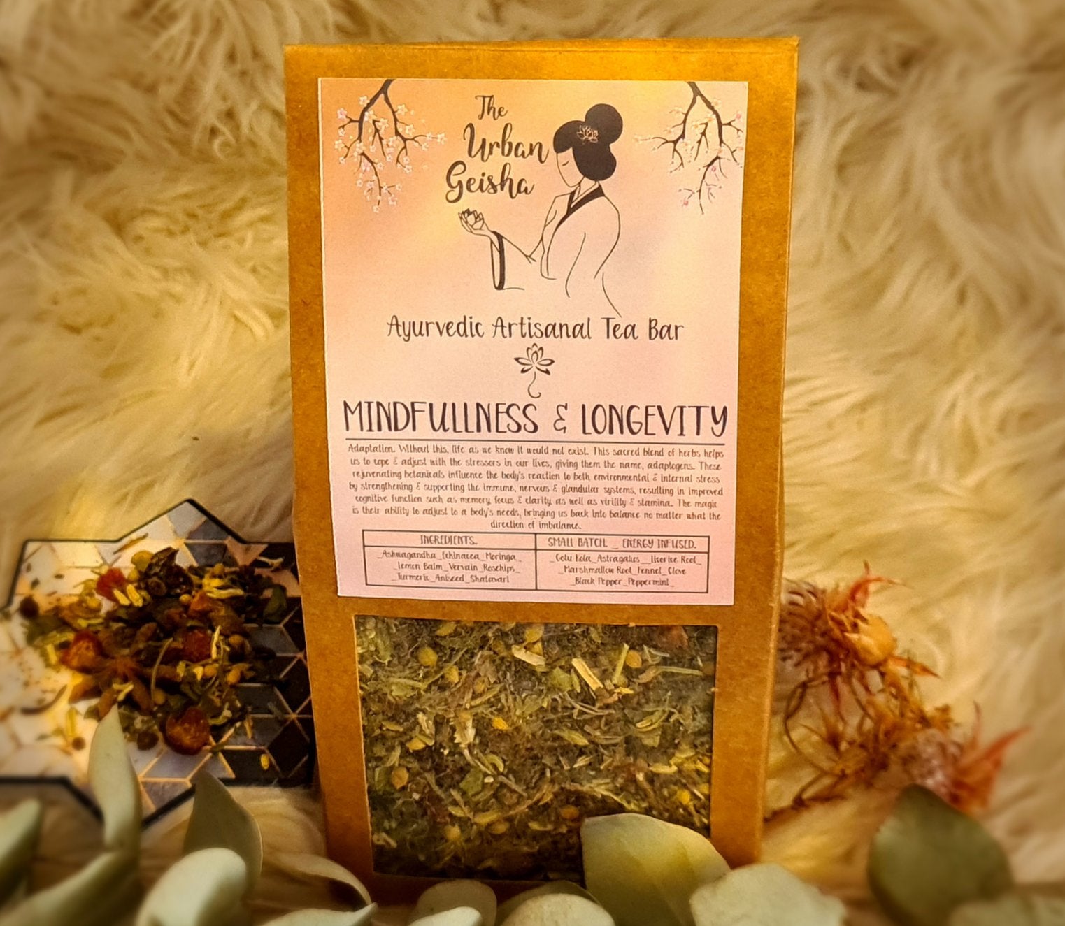 Minfullness & Longevity Ayurvedic Tea - Adaptogenic Blend
