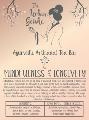 Minfullness & Longevity Ayurvedic Tea - Adaptogenic Blend
