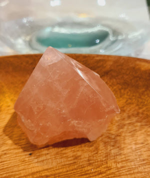 Rose Quartz Rough Standing Point