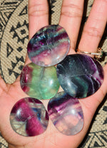 Rainbow Fluorite Palm Stone