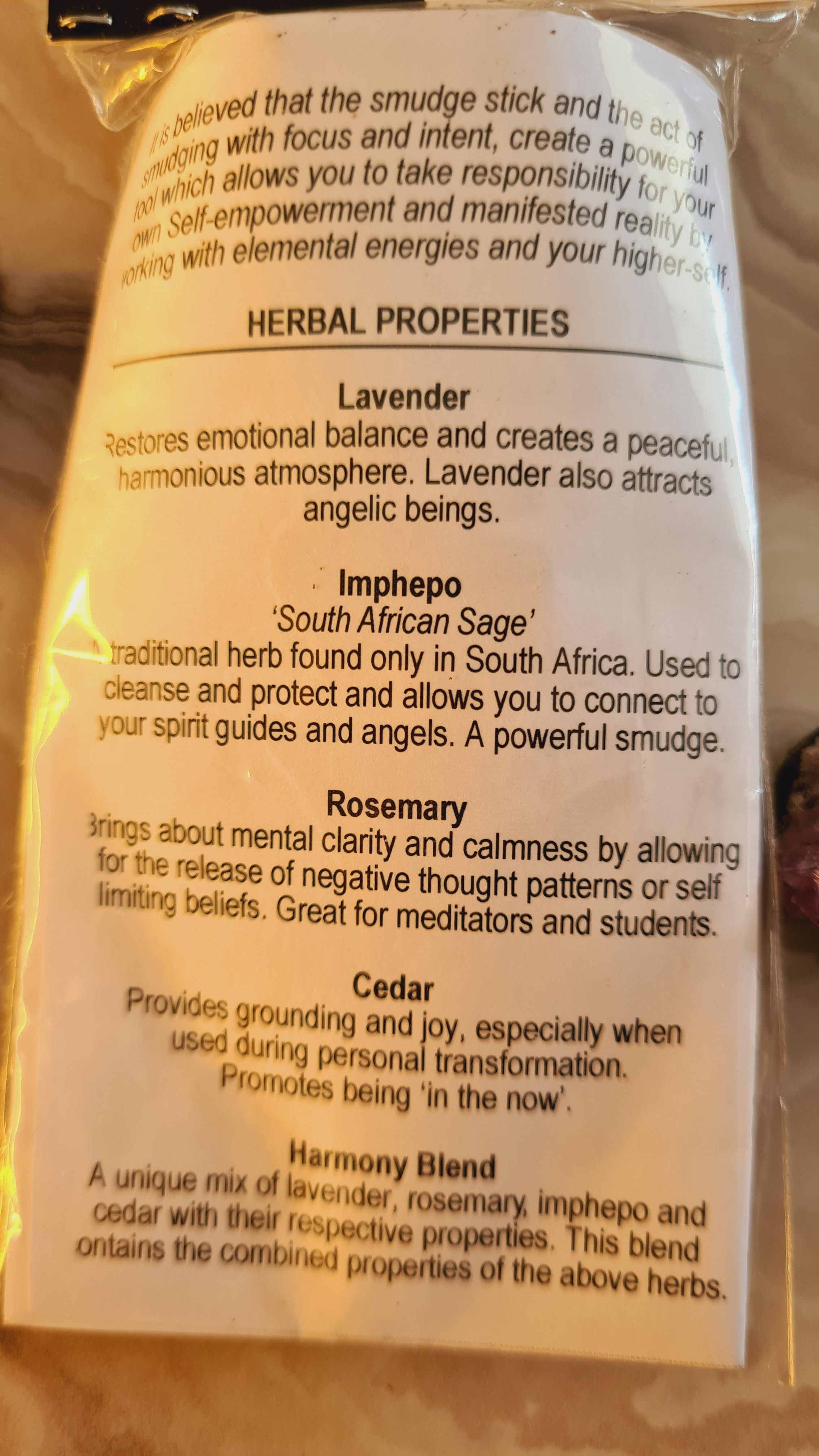 Impepho Smudge Popsicle