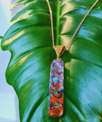 Copper Spiral Chakra Necklace