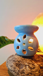 Ceramic Oil Burner - Blue