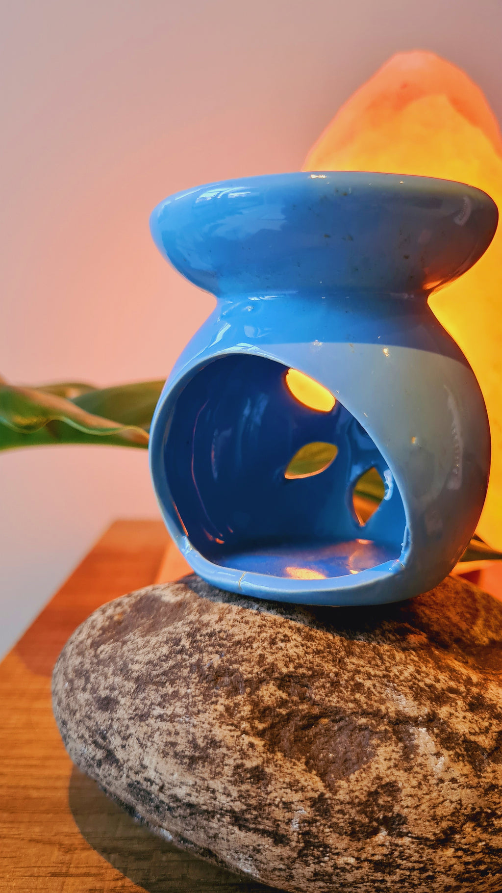 Ceramic Oil Burner - Blue