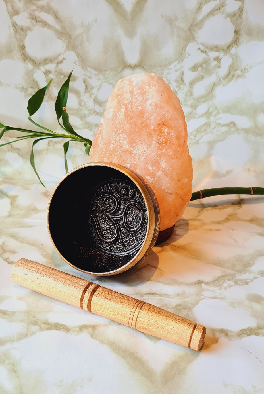 Engraved Tibetan Singing Bowl - Medium