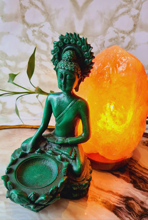 Himalayan Salt Lamp & Buddha Gift Set