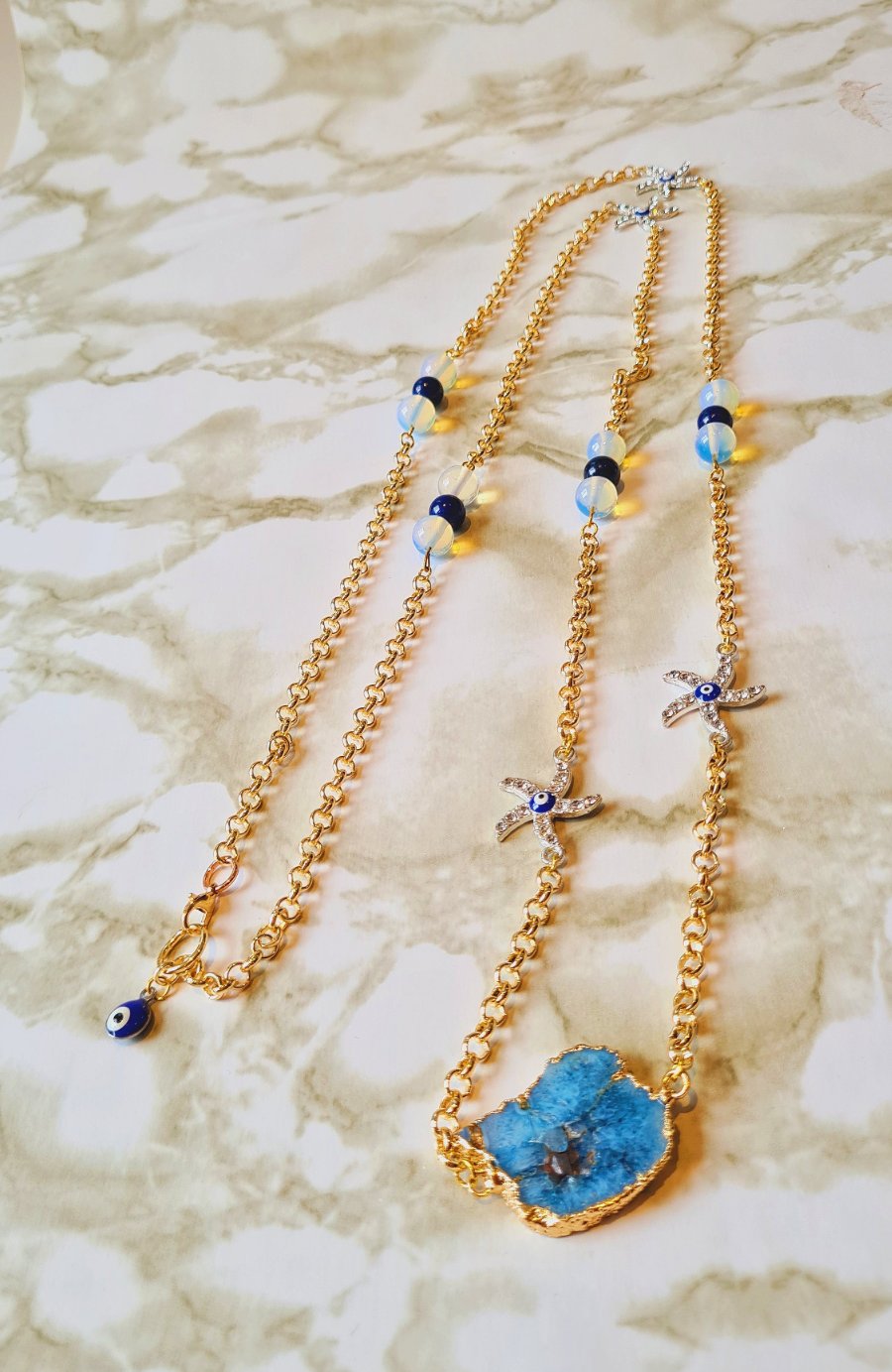 Lapis Lazuli & Opalite Waist Chain