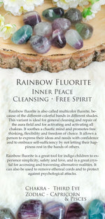 Rainbow Fluorite Palm Stone