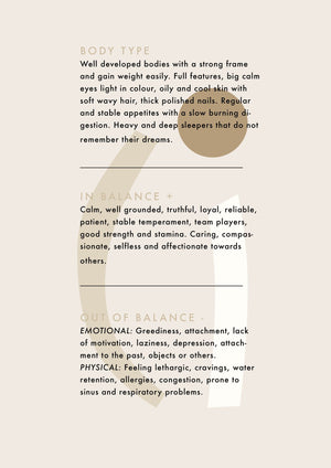 Kapha Dosha Ayurveda Dosha Balancing Tea