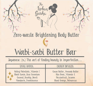 Wabi-Sabi Zero-Waste Body Butter Bar