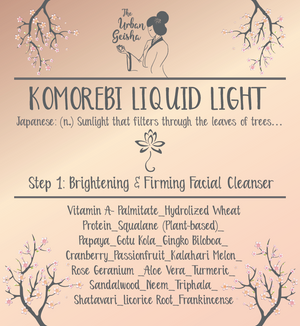 Face Cleanser made with Ayurvedic herbs. Plant-based brightening & purifying cleanser with retinyl palmitate